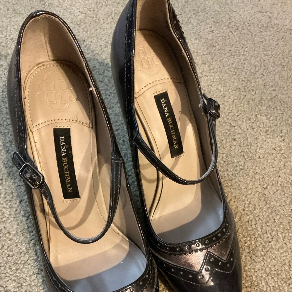 Dana Buchman Black and Gray Heels